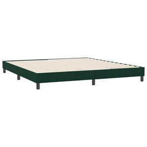 vidaXL Bettgestell ohne Matratze Dunkelgr&uuml;n 180x210 cm Samt