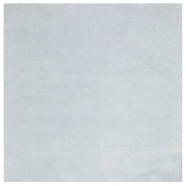 vidaXL Teppich HUARTE Kurzflor Weich und Waschbar Blau 160x160 cm