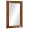 vidaXL Badspiegel 50x70 cm Massivholz Akazie und Glas