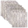 vidaXL Mosaikfliesen Creme 30 x 30 cm Marmor