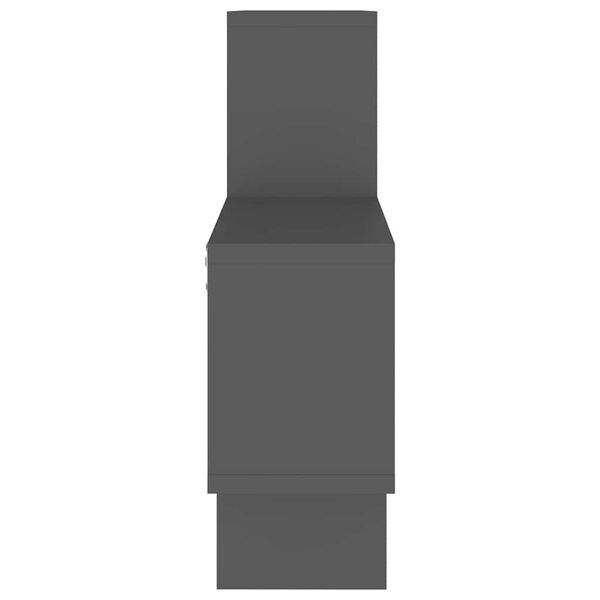 vidaXL Wandregal in Autoform Grau 82x15x51 cm Holzwerkstoff