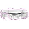 vidaXL Outdoor-Sofagarnitur 5 pcs Natur Massivholz Akazie