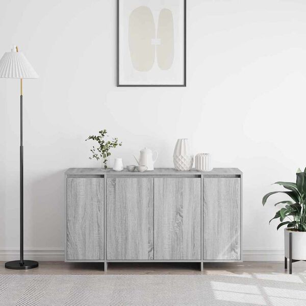 vidaXL Sideboard Graues Sonoma 135 x 41 x 75 cm Holzwerkstoff