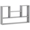 vidaXL Wandregal Sonoma-Grau 100 x 17 x 60 cm Holzwerkstoff