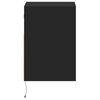 vidaXL TV-Wandschr&auml;nke mit LED-Beleuchtung 2 Stk. Schwarz 41x31x45 cm