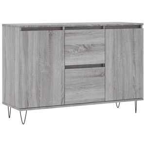vidaXL Sideboard Grau Sonoma 101,5x35x70 cm Holzwerkstoff