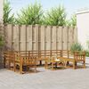 vidaXL Outdoor-Sofagarnitur 10 pcs Natur Massivholz Akazie