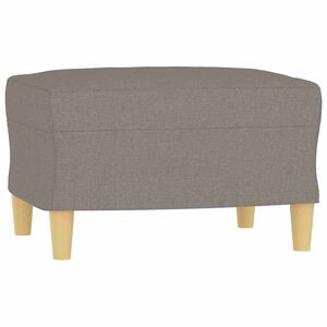 vidaXL Fu&szlig;hocker Taupe 60x50x41 cm Stoff