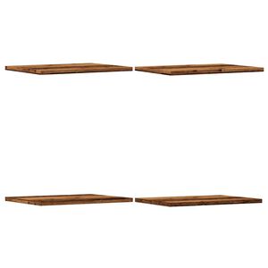 vidaXL Regalb&ouml;den 4 Stk. Altholz-Optik 40x30x1,5 cm Holzwerkstoff