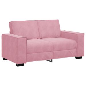 vidaXL 2-Sitzer-Sofa Rosa 160x78x84 cm Samt