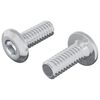vidaXL Kopf-Sicherungsschraube 2 pcs Silber M6 x 15 mm Stahl