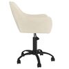 vidaXL Esszimmerstuhl Drehbar Creme Samt