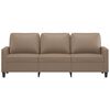 vidaXL 3-Sitzer-Sofa Cappuccino-Braun 180 cm Kunstleder