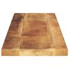 vidaXL Tischplatte 110x20x2,5 cm Rechteckig Raues Massivholz Mango
