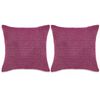 vidaXL Kissen-Set 2 Stk. Velours 60 x 60 cm Rosa