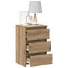 vidaXL Nachttische 2 Stk. Artisan-Eiche 40x35x62,5 cm Holzwerkstoff