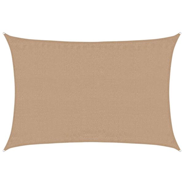 vidaXL Sonnensegel 160 g/m&sup2; Taupe 3,5x4,5 m HDPE