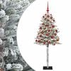 vidaXL K&uuml;nstlicher Weihnachtsbaum mit Kugel 120 cm 150 LEDs