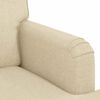 vidaXL Sofa 2 pcs Creme 144 x 80 x 85 cm Stoff