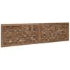vidaXL Bettkopfteil Natur Massivholz Teak