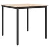 vidaXL Esstisch Natur 80 x 80 x 75 cm Massives Kiefernholz