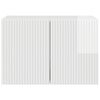 vidaXL TV-Wandschrank Hochglanz Wei&szlig; 59,5 x 31 x 40 cm Holzwerkstoff