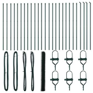 vidaXL Zaunpfosten Gr&uuml;n