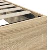 vidaXL Ottoman Bettgestell mit Speicher Sonoma-Eiche 193 x 140 x 25 cm