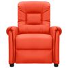 vidaXL Massagesessel Elektrisch Rot Kunstleder