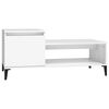 vidaXL Couchtisch Wei&szlig; 100x50x45 cm Holzwerkstoff