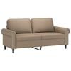 vidaXL 2-Sitzer-Sofa Cappuccino 140 cm Kunstleder
