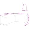 vidaXL Gartenmöbelabdeckung 250 x 180 x 80 cm 210D Oxford Stoff