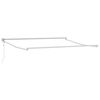 vidaXL Einziehbare Markise Gr&uuml;n und Wei&szlig; 350 x 250 cm Stoff