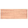vidaXL Waschtischplatte Hellbraun 140x50x(2-6) cm Massivholz Behandelt