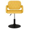 vidaXL Esszimmerst&uuml;hle 2 Stk. Drehbar Senfgelb Stoff
