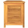 vidaXL Gartenbox mit Beutel 90x50x58 cm Massivholz Teak
