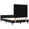vidaXL Boxspringbett mit Kopfteil Schwarz 120 x 200 cm Samt