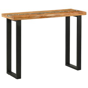 vidaXL Konsolentisch Braun 100 x 35 x 75 cm Massivholz Teak