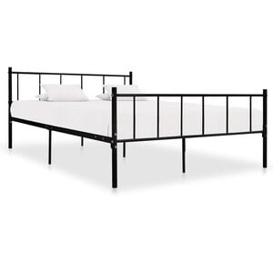 vidaXL Bettgestell Schwarz Metall 180&times;200 cm