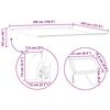 vidaXL Einziehbare Markise Wei&szlig; 500 x 350 cm Stoff