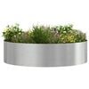 vidaXL Pflanzenring Silber 80 x 80 x 20 cm Edelstahl