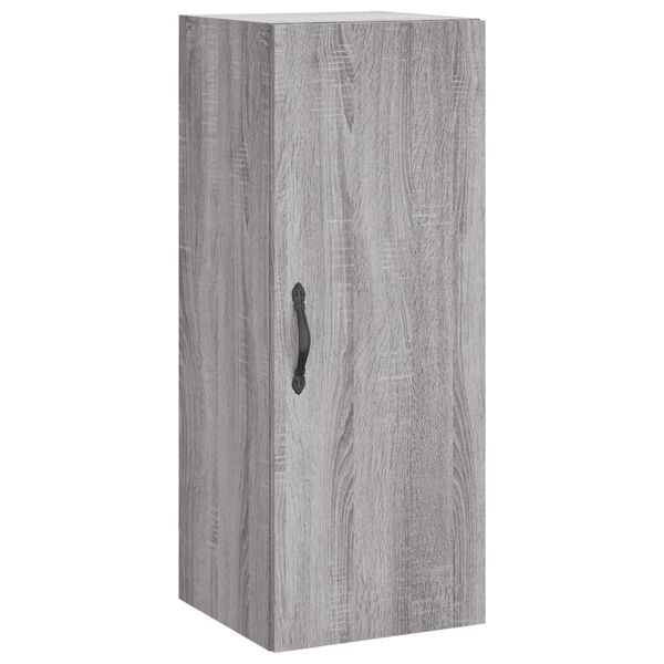 vidaXL Wandschrank Grau Sonoma 34,5x34x90 cm Holzwerkstoff