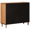 vidaXL Sideboard mit Regal Natur 90 x 33,5 x 75 cm Massivholz Mango