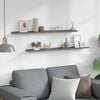 vidaXL Wandregale 2 Stk. Grau 100x9x3 cm