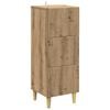 vidaXL Schubladenschrank 33 x 34,5 x 90 cm Holzwerkstoff Artisan-Eiche