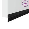 vidaXL Selbstklebende T&uuml;rb&uuml;rstendichtungen 6 pcs Schwarz 100 cm