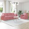 vidaXL Sofa 2 pcs Rosa 228 x 78 x 80 cm Samt