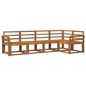 vidaXL Outdoor-Sofagarnitur 5 pcs Natur