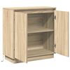 vidaXL LED-Sideboard Sonoma-Eiche 71 x 34,5 x 75 cm Holzwerkstoff