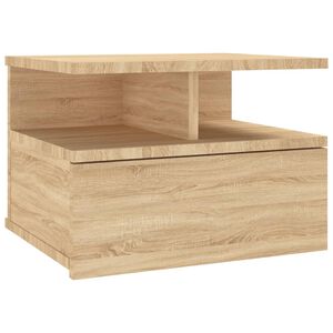 vidaXL H&auml;ngender Nachttisch Sonoma-Eiche 40x31x27 cm Holzwerkstoff